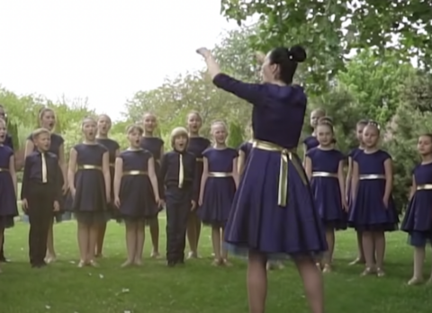 ukrainian kids choir singing